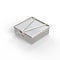 Anysizebasket Light Duty Basket: 6Lx6Wx2H, 304 SS, Hinged Lid with Thumb Clasp, No Handles, Mesh: 4 x .032 FLB-060060020-L04S - alternate 3